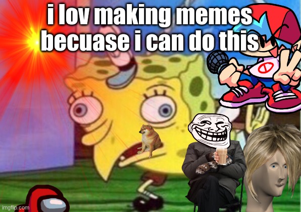 lik and subswibe | i lov making memes becuase i can do this | image tagged in mocking spongebob,doggo | made w/ Imgflip meme maker