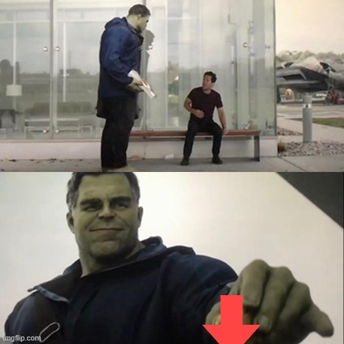 Hulk giving taco | image tagged in hulk giving taco | made w/ Imgflip meme maker