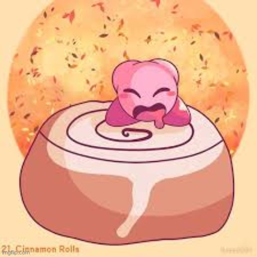 I never thought that i would find Kirby with a cinnamon roll-- | made w/ Imgflip meme maker