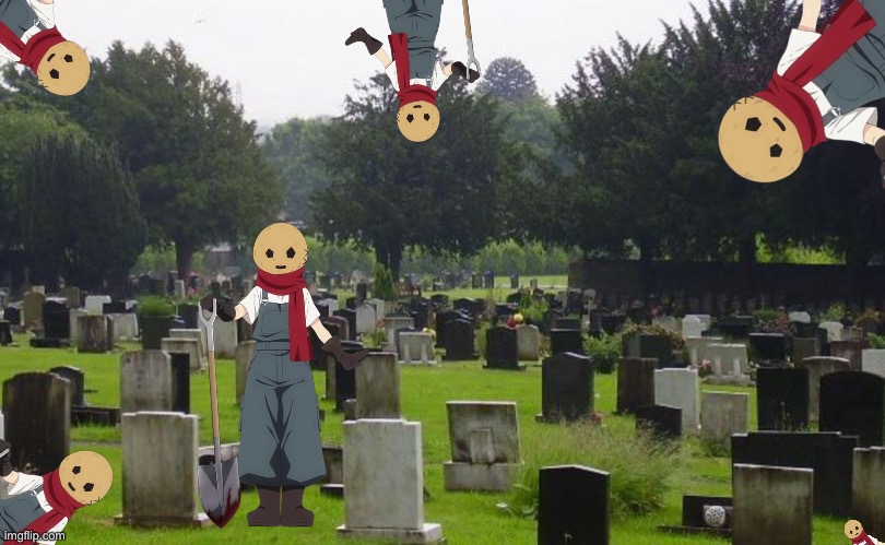 The absolute boredom. He’s living his best life tho XD | image tagged in graveyard | made w/ Imgflip meme maker