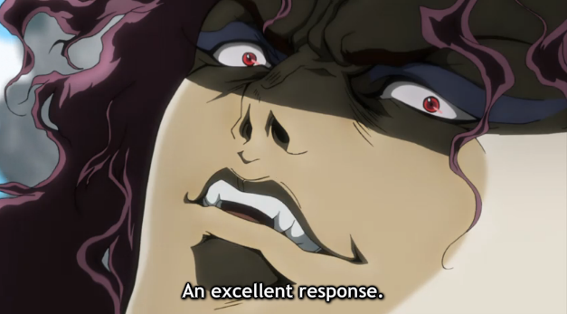 JoJo's Bizarre Adventure Kars An excellent response Blank Meme Template