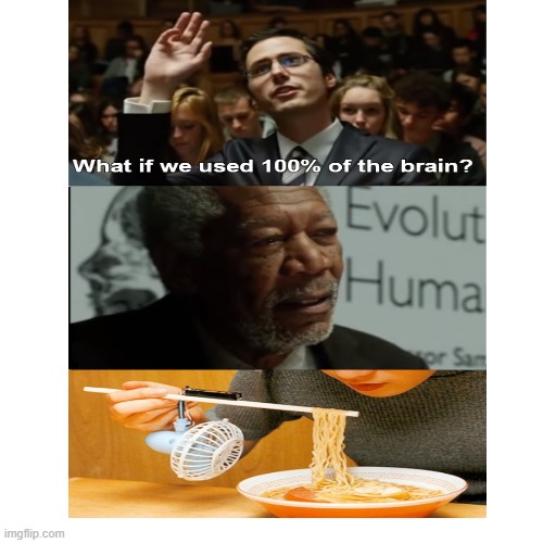 not my meme but this is smrt- | image tagged in memes,fun,what if we used 100  of the brain | made w/ Imgflip meme maker