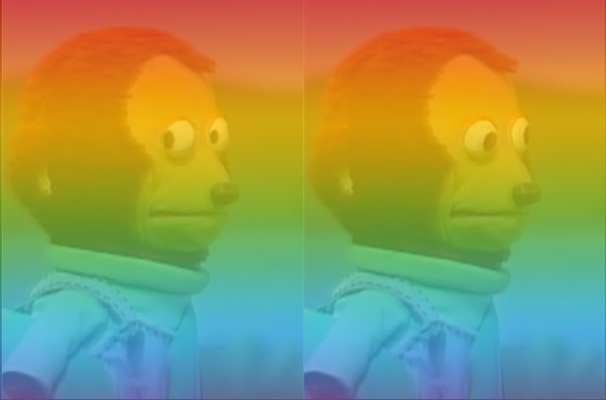 High Quality gay monkey puppet Blank Meme Template