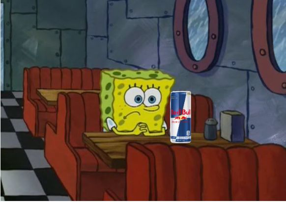 Spongebob red bull Blank Meme Template