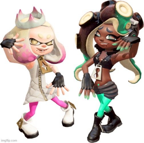 Pearl and Marina/Off The Hook (Splatoon 2) | image tagged in pearl and marina/off the hook splatoon 2 | made w/ Imgflip meme maker