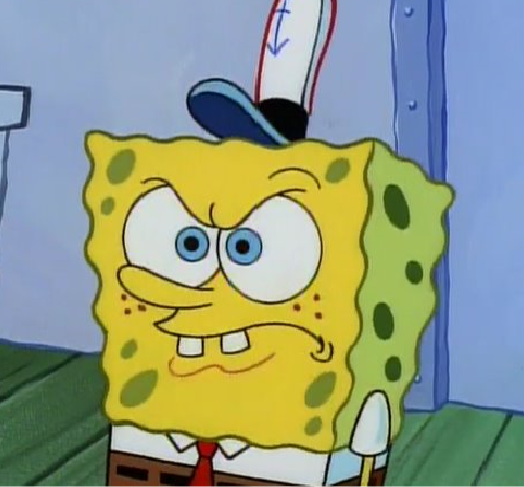 SpongeBob Pissed Off Blank Meme Template