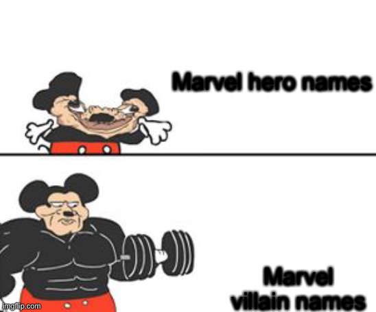 Buff Mokey | Marvel hero names; Marvel villain names | image tagged in buff mokey | made w/ Imgflip meme maker