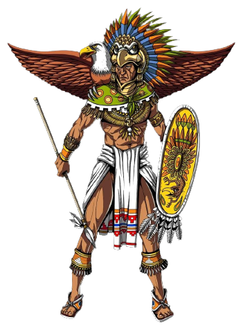 Aztec eagle warrior transparent Blank Template - Imgflip