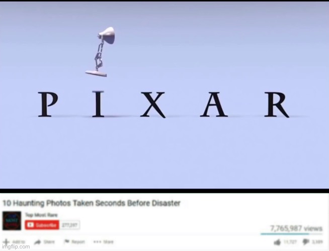 how would you spell that sound that the lamp makes while jumping? | image tagged in pixar lamp,ten haunting photos taken before disaster,funny,memes,funny memes,barney will eat all of your delectable biscuits | made w/ Imgflip meme maker
