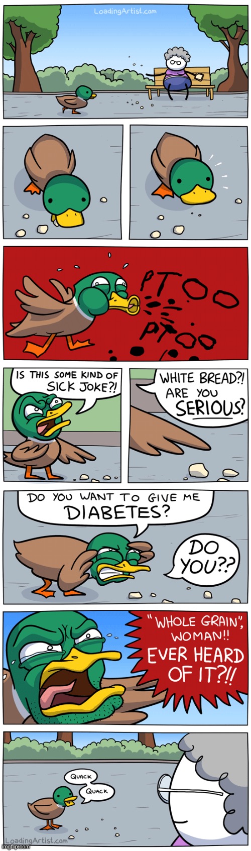 Diabeto Duck | image tagged in comics,unfunny | made w/ Imgflip meme maker