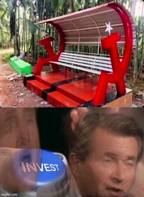 C o m m u n i s m  c h a i r | image tagged in invest,communism,chair,my goodness what an idea why didn't i think of that | made w/ Imgflip meme maker