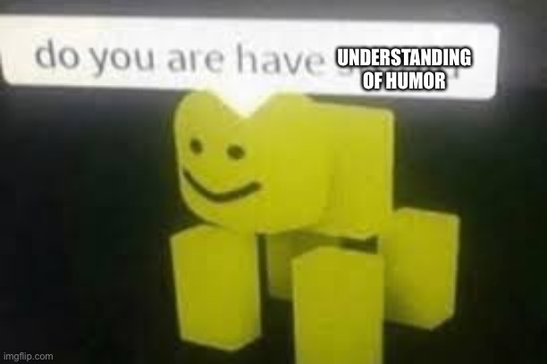 Do you are have stupid | UNDERSTANDING OF HUMOR | image tagged in do you are have stupid | made w/ Imgflip meme maker