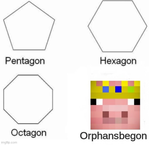 Pentagon, Hexagon, Octagon, Orphansbegon | Orphansbegon | image tagged in technoblade | made w/ Imgflip meme maker