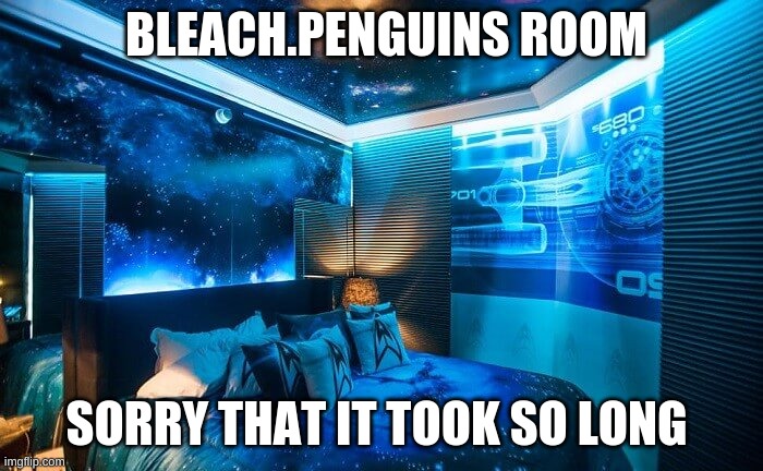 The best that i could do | BLEACH.PENGUINS ROOM; SORRY THAT IT TOOK SO LONG | made w/ Imgflip meme maker
