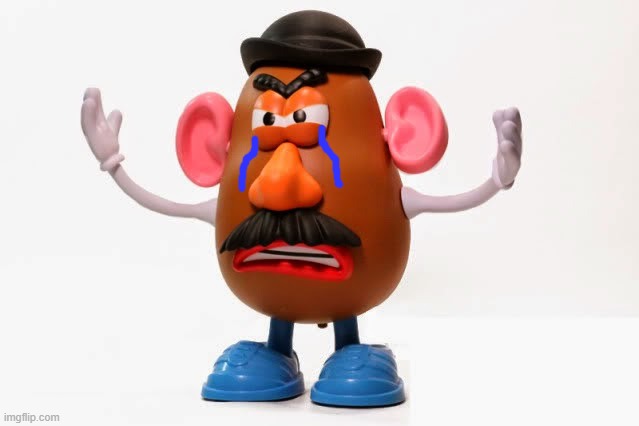 Mr. Potato Head angry | image tagged in mr potato head angry | made w/ Imgflip meme maker