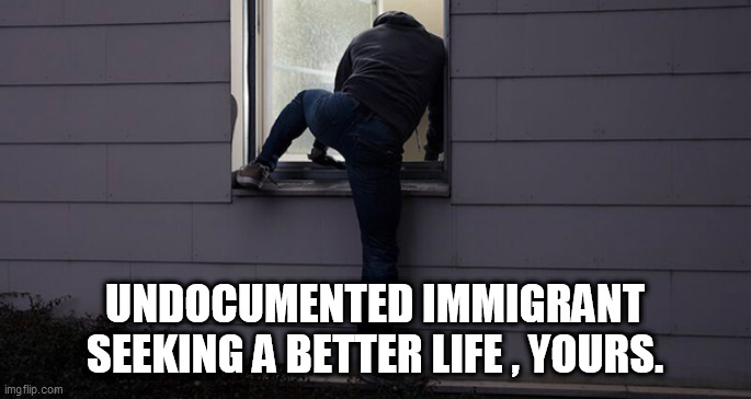 immigrant | UNDOCUMENTED IMMIGRANT SEEKING A BETTER LIFE , YOURS. | image tagged in immigrant | made w/ Imgflip meme maker