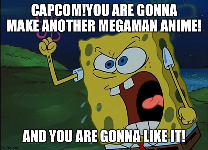 YOU ARE GONNA LIKE IT! | CAPCOM!YOU ARE GONNA MAKE ANOTHER MEGAMAN ANIME! AND YOU ARE GONNA LIKE IT! | image tagged in you are gonna like it | made w/ Imgflip meme maker