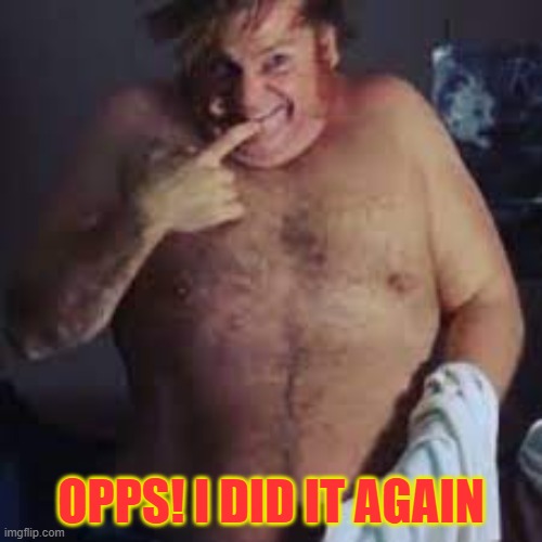 Opps I did it again |  OPPS! I DID IT AGAIN | image tagged in funny memes,chris farley,mistakes,sorry,celebrity,britney spears | made w/ Imgflip meme maker
