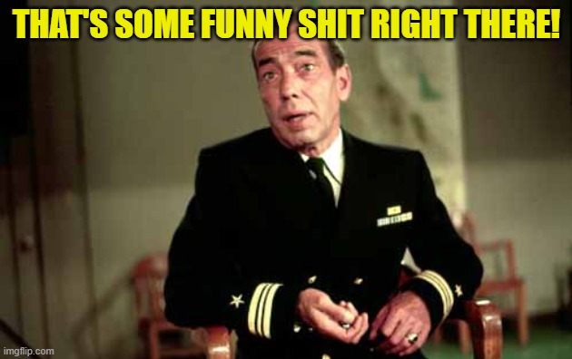 Caine Mutiny | THAT'S SOME FUNNY SHIT RIGHT THERE! | image tagged in caine mutiny | made w/ Imgflip meme maker