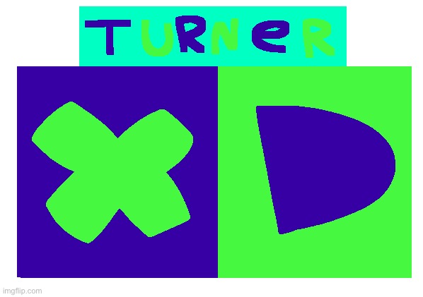 Turner XD Logo (1995) | image tagged in turner xd,1995,logo | made w/ Imgflip meme maker