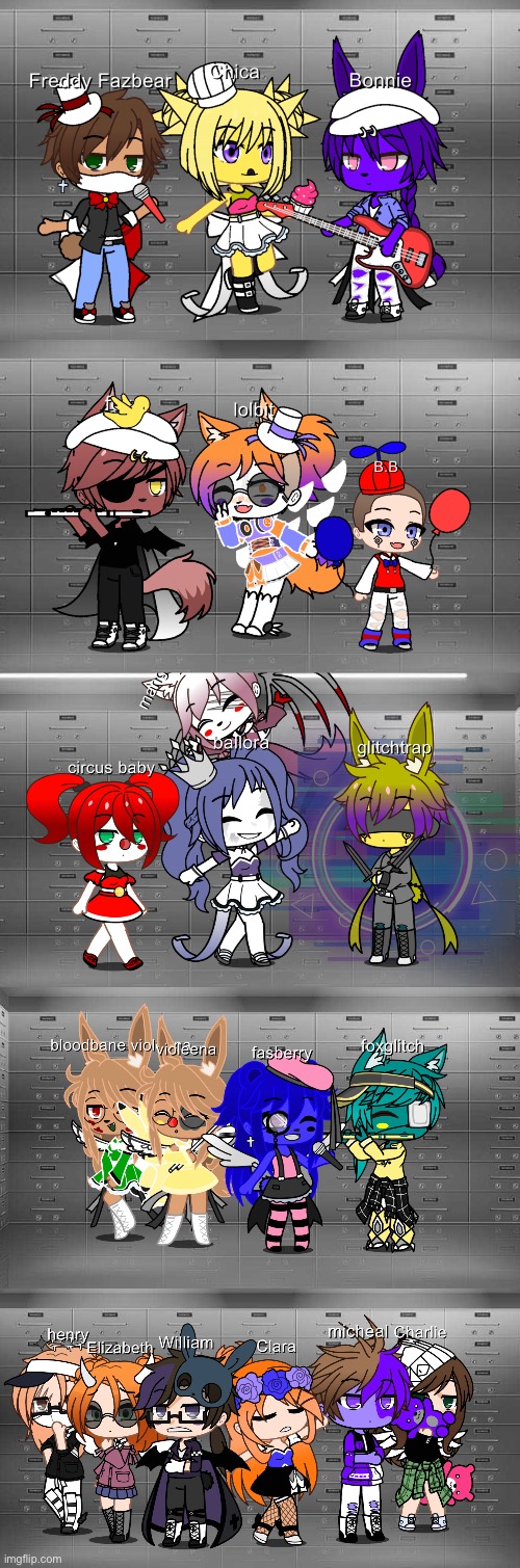 My fnaf characters :) | image tagged in fnaf,gacha club | made w/ Imgflip meme maker