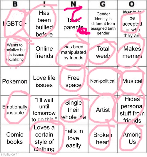 Bingo was his name | image tagged in jer-sama's bingo,lgbtq,bingo | made w/ Imgflip meme maker