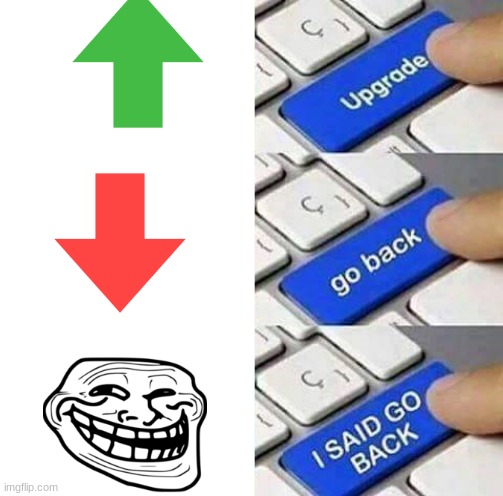 troll | image tagged in i said go back | made w/ Imgflip meme maker