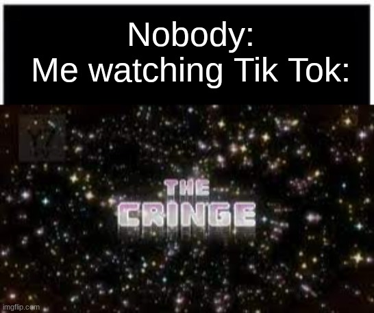 Tik Tok | Nobody:
Me watching Tik Tok: | image tagged in tik tok,haha,oh wow are you actually reading these tags,good job,have a nice day | made w/ Imgflip meme maker