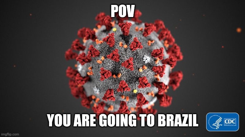 AAAAAAAAAAAAAAAAAAAAAAAAAAAAAA | POV; YOU ARE GOING TO BRAZIL | image tagged in covid 19,corona virus,covid-19,coronavirus,brazil,memes | made w/ Imgflip meme maker