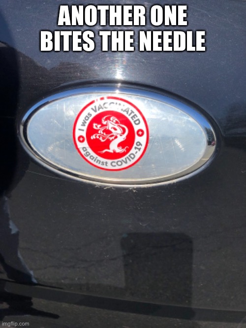 The nurse was old enough that she might have been there at the manger to vaccinate Jesus | ANOTHER ONE BITES THE NEEDLE | image tagged in covid vaccinated | made w/ Imgflip meme maker