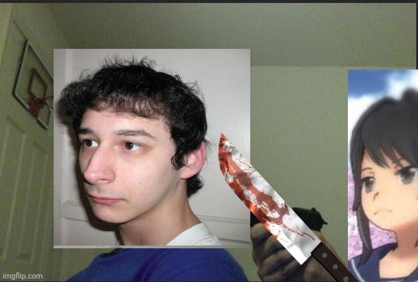Yandere-Chan VS YandereDev (Creation VS Creat0r) | image tagged in trust nobody not even yourself,yandere,yandere simulator | made w/ Imgflip meme maker