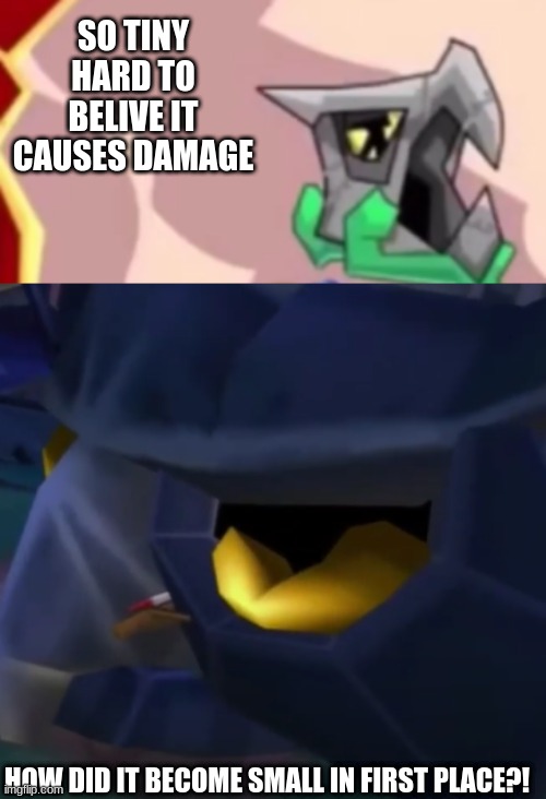 smol cutscene vs crunching clockwerk | SO TINY HARD TO BELIVE IT CAUSES DAMAGE; HOW DID IT BECOME SMALL IN FIRST PLACE?! | image tagged in sly cooper | made w/ Imgflip meme maker