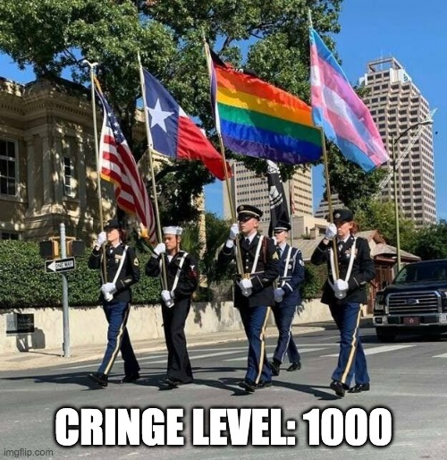 What, no BLM flag??? | CRINGE LEVEL: 1000 | image tagged in cringe,flags,united states,texas,lgbtq,trans | made w/ Imgflip meme maker