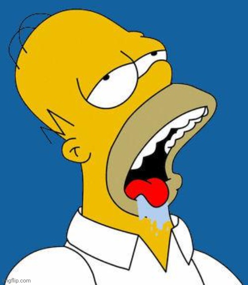 Homer Drooling | image tagged in homer drooling | made w/ Imgflip meme maker