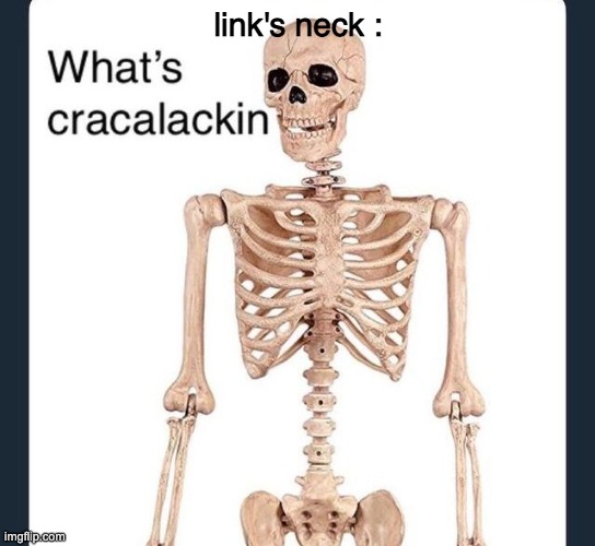 link's neck : | made w/ Imgflip meme maker