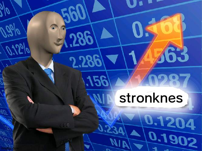 Empty Stonks | stronknes | image tagged in empty stonks | made w/ Imgflip meme maker