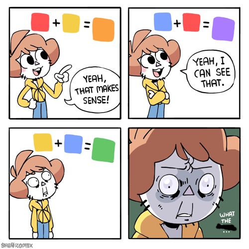 Shen Comix Colors | image tagged in shen comix colors | made w/ Imgflip meme maker