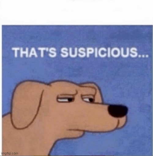 That's Suspicious | image tagged in that's suspicious | made w/ Imgflip meme maker