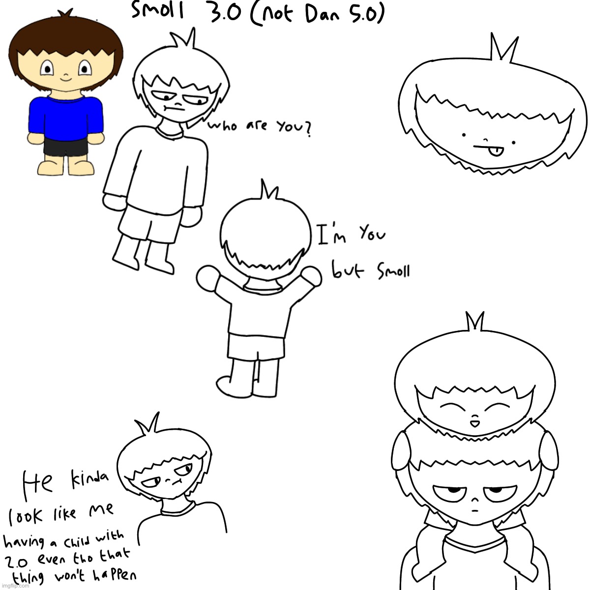 Unused OC and his sketches | image tagged in why,this is,exist | made w/ Imgflip meme maker