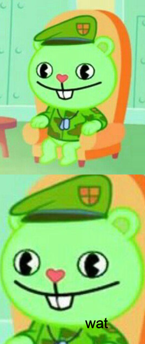 Flippy wat Blank Meme Template