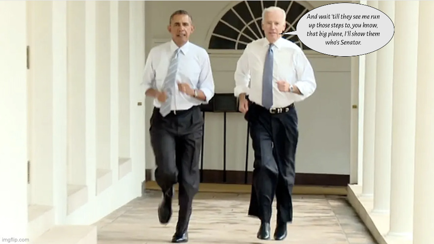 Joggin' Joe | image tagged in biden fail,fail,joe biden | made w/ Imgflip meme maker