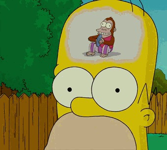 Homer's brain Blank Meme Template
