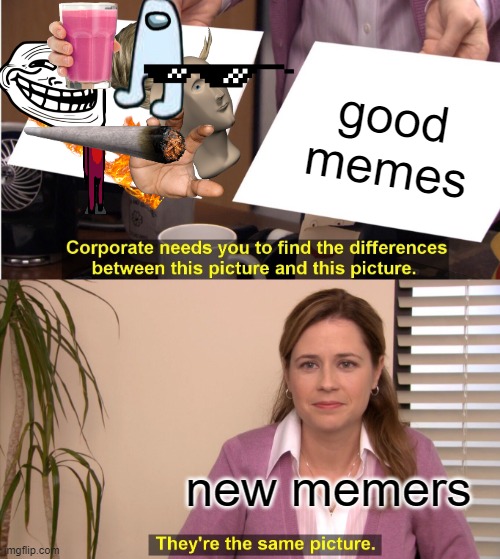 yea pretty much | good memes; new memers | image tagged in memes,they're the same picture,new memers,mlg | made w/ Imgflip meme maker