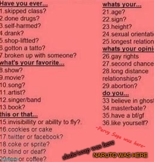 no "all" stuff, only 1 section max .-. | NARUTO WAS HERE | made w/ Imgflip meme maker