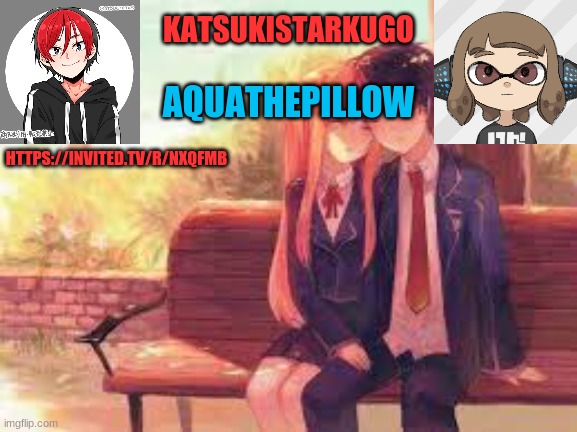 https://invited.tv/r/nxqfmb | HTTPS://INVITED.TV/R/NXQFMB | image tagged in katsukistarkugoxaquathepillow | made w/ Imgflip meme maker