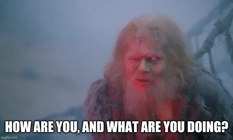 What Is Your Name? | HOW ARE YOU, AND WHAT ARE YOU DOING? | image tagged in what is your name | made w/ Imgflip meme maker
