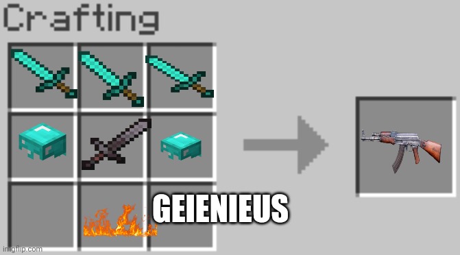 Synthesis | GEIENIEUS | image tagged in synthesis,minecraft | made w/ Imgflip meme maker