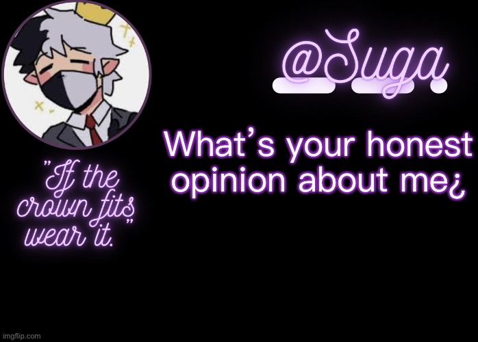 .-. | What’s your honest opinion about me¿ | image tagged in ranboo | made w/ Imgflip meme maker