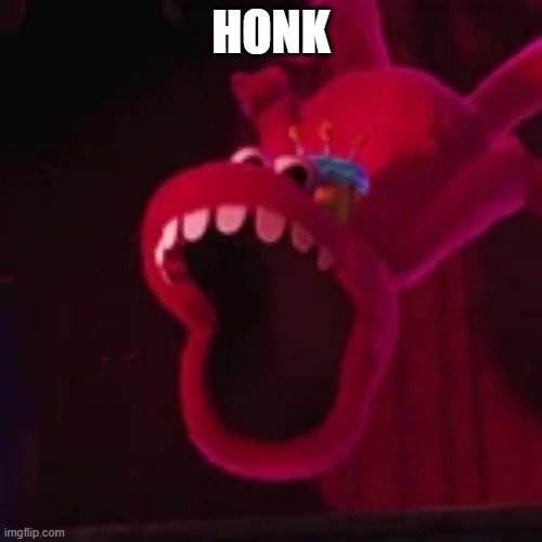 HONK | HONK | image tagged in cakey,monster | made w/ Imgflip meme maker