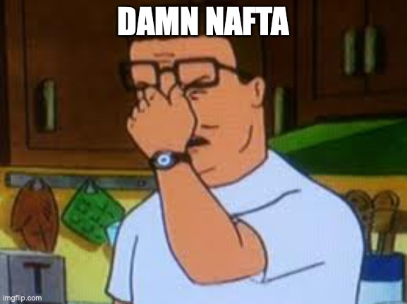 Hank hill | DAMN NAFTA | image tagged in hank hill | made w/ Imgflip meme maker